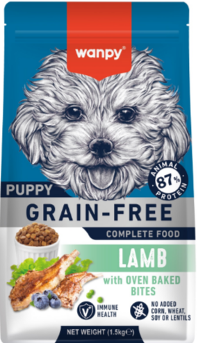 Сухой корм Wanpy Dog беззерновой с ягненком для щенков, 1.5 кг MZB823179 - фото 17253