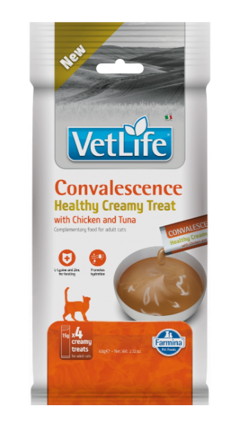 Лакомство для кошек Farmina Vet Life Convalescence Крем-суп в период восстановления с курицей и тунцом, 60 гр MZB108972 - фото 17387