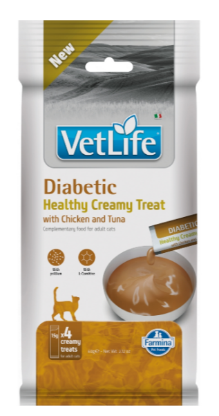 Лакомство для кошек Farmina Vet Life Diabetic Крем-суп при диабете с курицей и тунцом, 60 гр MZB109016 - фото 17389