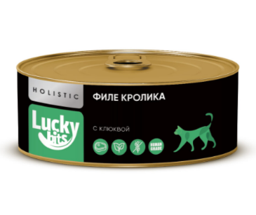 Консервы для кошек Lucky bits мясо кролика с клюквой, 100 гр MZB017718 - фото 17635