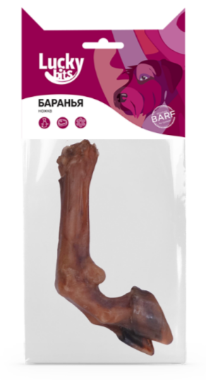 Лакомство для собак Lucky bits баранья ножка, 80 гр MZB017121 - фото 17663