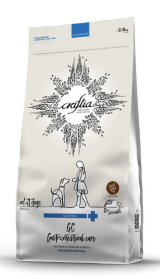 CRAFTIA GALENA DOG GASTROINTESTINAL CARE 2 kg, Гастроинтестинал для собак при заболеваниях ЖКТ, 2 кг MZB428174 - фото 17726
