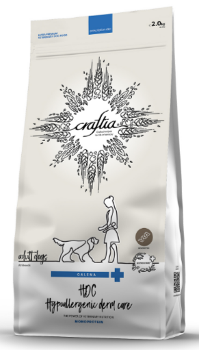 CRAFTIA GALENA DOG HYPOALLERGENIC DERM CARE 2KG Гипоаллердженик для собак при пищевой аллергии и заболеваниях кожи, 2 кг MZB428273 - фото 17731