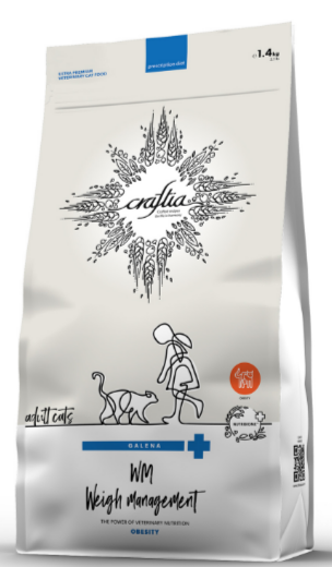 CRAFTIA GALENA CAT WEIGHT MANAGEMENT (Obesity), Вейт менеджмент (Обесити) для кошек при избыточном весе, 1.4 кг MZB428044 - фото 17847