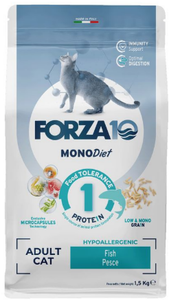 Forza 10 Cat Reg Diet pesce Полнорационный сухой диетический корм  для кошек из рыбы 0,400 кг MZB011830 - фото 17902