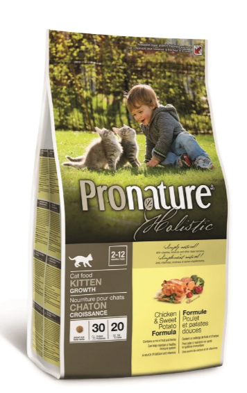 Pronature Holistic  Корм для котят,  курица со сладким картофелем, 340 гр MZB541008 - фото 18174