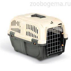 MPS переноска SKUDO 3  60х41х40h см с металлической дверцей с замком серая - фото 4537