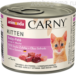 Animonda CARNY Kitten Baby-Pate паштет для котят говядина курица - фото 4690