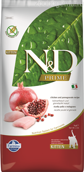 Н&Д сухой корм для котят, курица с гранатом /N&D Prime CHICKEN & POMEGRANATE KITTEN 10 кг - фото 4801