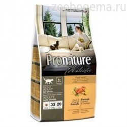 Pronature Holistic  Корм д/кошек,  беззерн., утка с апельсином 340 гp (102.2020) - фото 5313