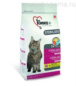 1st CHOICE корм д/кошек Sterilized 10кг, курица с бататом - фото 5663
