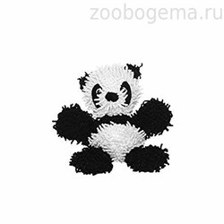MIGHTY Супер прочная игрушка для собак из микрофибры Панда Паркер, прочность 9/10 - фото 7588