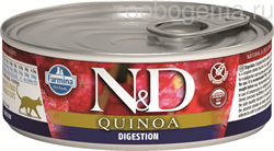 Н&Д влажный корм для кошек с киноа, для поддержки пищеварения /N&D CAT QUINOA DIGESTION, 80 гр - фото 7924