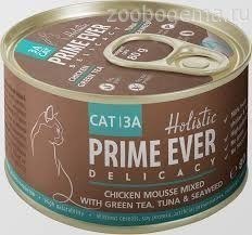 Prime Ever Delicacy 3а мусс цыпленок с тунцом с зеленым чаем и водорослями - фото 7952