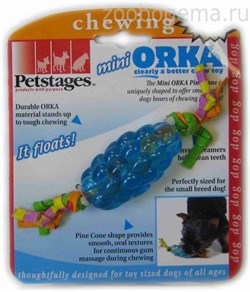 PETSTAGES ИГРУШКА ДЛЯ СОБАК MINI "ОРКА ШИШКА" - фото 8014