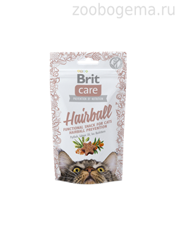 BRITE Meaty Hairball лакомство для кошек Контроль волосяных комков - фото 8267