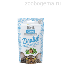 BRITE Meaty Dental лакомство для здоровья зубов кошки - фото 8269