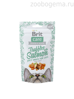 BRITE Meaty Truffles Salmon лакомство для кошек трюфели с лососем - фото 8270