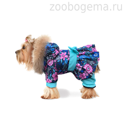 ZOOTREND Комбинезон Кокетка СИНИЕ ЦВЕТЫ - фото 8436