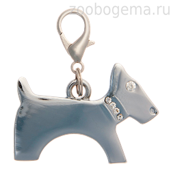 PET LINE Адресник Бультерьер со стразами 42*27 мм - фото 8601