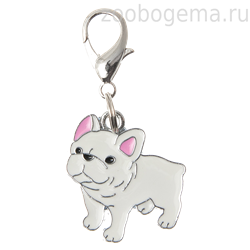 PET LINE Адресник  Французкий бульдог 25*25 мм - фото 8611