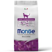 Monge Adult Cat сухой корм для взрослых кошек 1,5 кг Monge Adult Cat сухой корм для взрослых кошек 1,5 кг