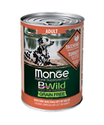 Monge Dog BWild влажный корм для собак из индейки с тыквой и кабачками , 400 г MZB70012645