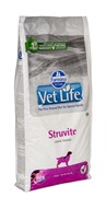 Vet Life Dog Struvite с курицей диетический сухой корм для собак при струвитных уролитах 12 кг