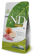N&D Prime WILD BOAR & APPLE ADULT Н&Д Полнорационный беззерновой сухой корм для взрослых кошек с кабаном и яблоком 5 кг