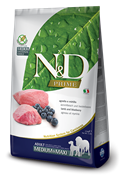 N&D Prime LAMB & BLUEBERRY ADULT MEDIUM & MAXI Н&Д Полнорационный беззерновой сухой корм для взрослых собак средних и крупных пород с ягненком и черникой 2,5 кг