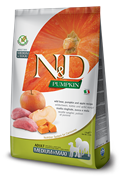 N&D Pumpkin WILD BOAR AND APPLE ADULT MEDIUM & MAXI Н&Д Полнорационный беззерновой сухой корм для взрослых собак средних и крупных пород с тыквой, кабаном и яблоком 12 кг
