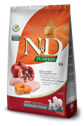 N&D Pumpkin CHICKEN AND POMEGRANATE ADULT MEDIUM & MAXI Н&Д Полнорационный беззерновой сухой корм для взрослых собак средних и крупных пород c курицей, тыквой и гранатом 12 кг