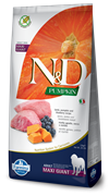 N&D Pumpkin LAMB & BLUEBERRY ADULT MAXI GIANT Н&Д  Полнорационный беззерновой сухой корм для собак крупных и гигантских пород с ягненком, черникой и тыквой 12 кг