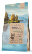 RAWIVAL Finest from the Sky корм утка и индейка для стерилизованных кошек, 0,4 кг