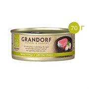 Консервы для кошек GRANDORF Филе тунца с мясом краба 70 гр. Консервы для кошек GRANDORF Филе тунца с мясом краба 70 гр.