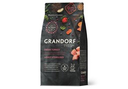 GRANDORF Fresh Cat STERILISED Turkey&Sweet Potato (Свежее мясо индейки с бататом для стерилизованных кошек) 2 кг GRANDORF Fresh Cat STERILISED Turkey&Sweet Potato (Свежее мясо индейки с бататом для стерилизованных кошек) 2 кг