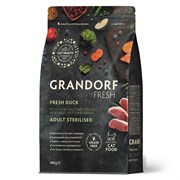 GRANDORF Fresh Cat STERILISED Duck&Sweet Potato (Свежее мясо утки с бататом для стерилизованных кошек) 400 г GRANDORF Fresh Cat STERILISED Duck&Sweet Potato (Свежее мясо утки с бататом для стерилизованных кошек) 400 г