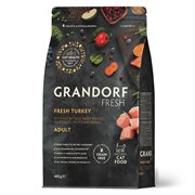 GRANDORF Fresh Cat ADULT Turkey&Sweet Potato (Свежее мясо индейки с бататом для кошек) 400 г GRANDORF Fresh Cat ADULT Turkey&Sweet Potato (Свежее мясо индейки с бататом для кошек) 400 г