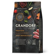 GRANDORF Fresh Dog Adult MED&MAXI Duck&Sweet Potato (Свежее мясо утки с бататом для собак средних и крупных пород) 10 кг GRANDORF Fresh Dog Adult MED&MAXI Duck&Sweet Potato (Свежее мясо утки с бататом для собак средних и крупных пород) 10 кг