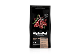 AlphaPet Superpremium Sensitive Сухой корм АльфаПет для взрослых кошек с Чувствительным пищеварением Ягненок 3 кг