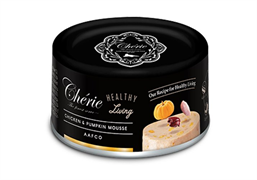 05 Петтрик Консервы Cherie - Healthy Living/МУСС ИЗ КУРИЦЫ С ТЫКВОЙ/Chicken & Pumpkin mousse, 80 г