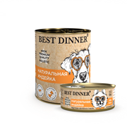 Консервы Best Dinner High Premium "Натуральная индейка" для взрослых собак и щенков с 6 мес. - 0,1 кг (ВНМД)