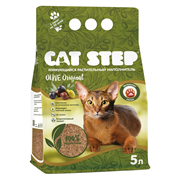 Наполнитель комкующийся растительный CAT STEP Olive Original, 5л