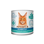 Petvador кошки Диет.корм для кошек, страдающих сах.диабетом 240г