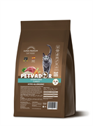 Petvador корм Holistic Полнорацион корм для стерил. кошек и кастрир. котов индейка 400г