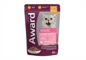 {{productViewItem.photos[photoViewList.activeNavIndex].Alt || productViewItem.photos[photoViewList.activeNavIndex].Description || 'Влажный корм AWARD Sterilized для взрослых стерилизованных кошек кусочки в соусе с индейкой 85г'}}