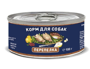 Solid Natura Holistic Перепёлка влажный корм для собак жестяная банка, 100 гр MZB136846