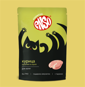 {{productViewItem.photos[photoViewList.activeNavIndex].Alt || productViewItem.photos[photoViewList.activeNavIndex].Description || 'ENSO Корм влажный полнорационный для котят, кусочки в соусе с курицей, пауч 85 гр'}}