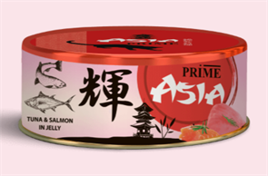 PRIME ASIA ж/б Тунец с лососем в желе для кошек, 85 гр MZB517857