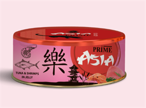 PRIME ASIA ж/б Тунец с креветками в желе для кошек, 85 гр MZB517895